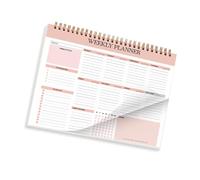 Twin Coil Binding Weekly Planner Notepads Planner Academic Weekly Journal Notebook 104 Pagina Non Datata Per La Pianificazione
