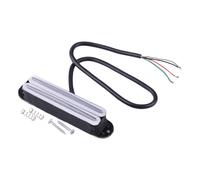 Twin Dual Hot Rail Humbucker Pickup White Fit for Strat Style Electric Guitar