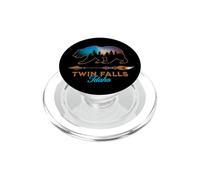Twin Falls Idaho Bear Silhouette Starry Night Novità PopSockets PopGrip per MagSafe