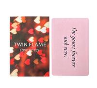 Twin Flame Love Notes Tarot, Romantic Oracle Cards Deck, Fate Divination Fortune-Telling Game Couples, Spiritual Guidance, Self-Reflection, 2.24x3.5 Inches