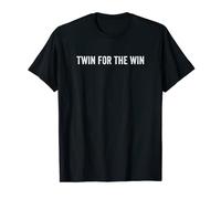 Twin for the Win Matching Birthday Sibling Funny Twins Maglietta
