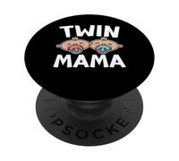 Twin Mama Gemelli Incinta Due Bambini Mamma PopSockets PopGrip Adesivo