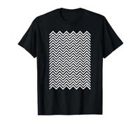 Twin Peaks Black and White Chevron Maglietta