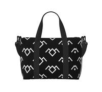 Twin Peaks - Borsa a tracolla da viaggio con gufo, 41 x 29 x 15 cm, borsa da viaggio per la notte, unisex, Nero , Taglia unica