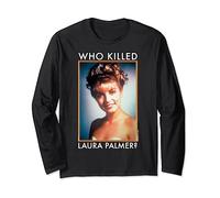 Twin Peaks Laura Palmer Portrait Text V2 Maglia a Manica