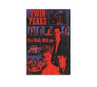 Twin Peaks, poster su tela, decorazione classica, impermeabile, non sbiadisce, universale, decorazione artistica da parete, idea regalo per amici e insegnanti, 40 x 60 cm, senza cornice