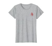 Twin Peaks Red Owl Pocket Maglietta, Donna, Grigio Melange, 3XL