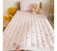 Twin Size Ultra-Sottile Cotone Materasso Topper Leggero Morbido Trapuntato Materasso per Dormitori Letti Ospiti Piccoli spazi Macchina Lavabile Tappetino da Letto,E,70x160cm