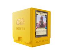 Gamegenic - Star Wars Unlimited Twin Suns DECK POD - Premium Deck Box with UV-Protected Card Cases, Holds 100 Double-Sleeved Cards, Designed for the Star Wars Unlimited TCG, Yellow Color