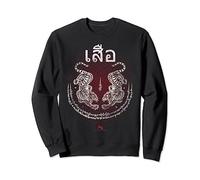 Twin Tiger Sak Yant Muay Thai - Maglietta per kickboxing Felpa