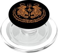 Twin Tiger Sak Yant Tattoo Muay Thai Thailandia Arte Marziale PopSockets PopGrip per MagSafe