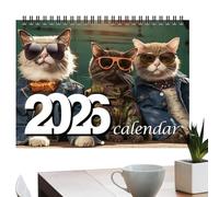 Twin-Wire Binding, Jan - Dec 2026, Wall Planner For Home Decor Living Room Office School Family Scheduling Planning | 2026 Cat Calendar | 12-Month Fashion Cat Calendar For Home |