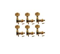 Twinbuys Musiclily - Pioli per accordatura per chitarra elettrica sigillati, con testa di macchina, per chitarra Fender Stratocaster, colore: oro