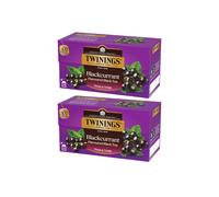 TWININGS Blackcurrant Tea 2-PACK (50 BUSTINE) | British Black Tea ☕ |