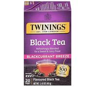 Twinings Tè nero al ribes nero con caffeina – 20 bustine confezionate singolarmente