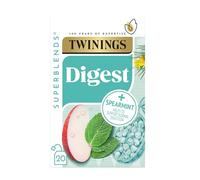 Twinings Digest 20 Bustine di Tè - La menta verde aiuta a sostenere la normale digestione. Morbida dolcezza dalla mela. Lo zenzero è molto sottile, lasciando un calore rilassante dopo ogni sorso
