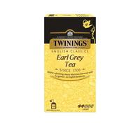Twinings Earl Grey Tea 25 bustine di tè Premium English Classic Black Chai Fl...