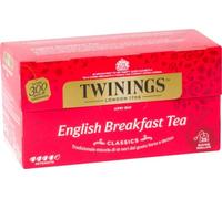 Twinings, English Breakfast Tea, Classics, Gusto Forte e Deciso, 25 Filtri | Tradizionale Miscela di Tè Neri, da Gustare Caldo o Freddo