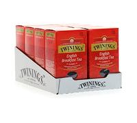 Twinings, English Breakfast Tea Sfuso, Classica Miscela di Tè Neri Selezionati, Gusto Deciso e Corposo, Infusi e Tisane, 8 Confezioni da 100g (800g totali)