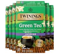 Twinings Green Tea, Green with Jasmine, 20 Count Bagged Tea (6 Pack)