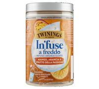 Twinings, In'fuse Mango, Arancia e Frutto della Passione, Infuso Senza Zucchero per Acqua Fredda dalle Note Esotiche, Ideale per Momenti di Freschezza e Idratazione, 1 Confezione da 10 Filtri