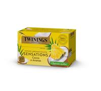 Twinings, Infuso Sensations Cocco e Ananas, Dolce e Rinfrescante, 20 Filtri
