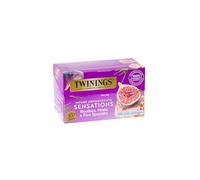 Twinings, Infuso Aromatizzato Sensations Roiboos, Miele e Fico Speziato, Gusto Morbido e Dolce, Senza Caffeina, Infusi e Tisane, 1 Confezione da 20 filtri