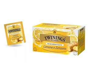 TWININGS LIMONE E ZENZERO INFUSO AROMATIZZATO CONFEZIONE DA 25 BUSTINE