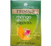 Twinings Mango & Litchi verde Bustine di tè - 4 x 20 di