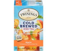 Twinings of London Cold Brew Teabags, Peach, 1.41 Ounce