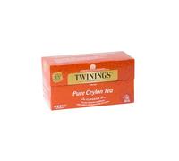 Twinings, Pure Ceylon Tea, Tè Nero Selezionato dal Sapore Intenso ed Equilibrato, con Caffeina, Infusi e Tisane, 1 Confezioni da 25 Filtri