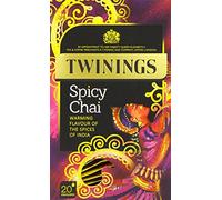 Twinings Spicy Chai 20 bustine di tè (Confezione da 4, Totale 80 bustine di tè)
