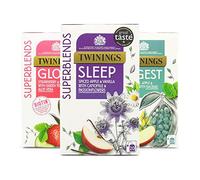 Twinings Superblend Variety Pack, Selezione di 3 miscele più vendute. 60 bustine di tè in totale.