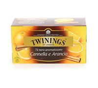 Twinings Tè Aromatizzati - Arancia & Cannella - Tè Nero Aromatizzato all'Arancia e Cannella - Carattere Brioso, Sapore Fresco e Speziato (25 Bustine)