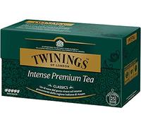 Twinings Tè Classici - Intense Premium - Tè Nero proveniente dalla regione dell'Assam, in India - Gusto Vivace e Intenso - Unica miscela di Twinings con il livello Massimo di Intensità (25 Bustine)