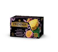 Twinings, Tè Nero Ananas e Frutto della Passione, Gusto Vivace, 20 Filtri