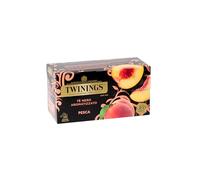 Twinings, Tè Nero Aromatizzato alla Pesca dal Sapore Fresco e Delicato, Infusi e Tisane, Confezione da 25 Filtri