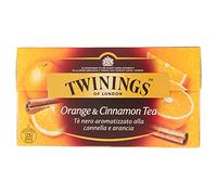 Twinings, Tè Nero Aromatizzato all'Arancia e Cannella, Sapore Avvolgente, con Caffeina, Infusi e Tisane, 4 Confezioni da 25 Filtri