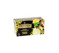 Twinings, Tè Nero Aromatizzato allo Zenzero e Agrumi, Gusto Brioso e Avvolgente, Caldo o Freddo, Infusi e Tisane, 1 Confezione da 20 Filtri