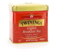 Twinings Tè Sfusi - English Breakfast - Tradizionale Miscela Inglese di Tè neri dal Gusto Intenso ed Energizzante - Tè per la Prima Colazione per Eccellenza - Latta 100 g