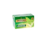 Twinings, Tè Verde Earl Grey Aromatizzato al Profumo di Bergamotto, Gusto Bilanciato e Delicato, Antiossidante e Supporto Ossa, Infusi e Tisane, 1 Confezione da 20 Filtri