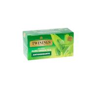 Twinings, Pure Green Tea, Pregiato Tè Verde Orientale, Delicato e Rinfrescante, con Caffeina, Infusi e Tisane, Confezione da 25 Filtri
