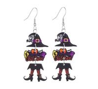 twinkle eye Orecchini di Halloween per le donne spettrale fantasma BOO zucca orecchino Halloween strega stufa orecchini gioielli regali festival costume cosplay accessori gotici