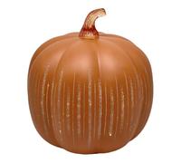 Twinkle Light Pumpkins - Zucche in vetro illuminate con timer, scintillanti notti stellate, set di 2 decorazioni illuminate per autunno e Halloween, perfette per casa, camera da letto, bagno e