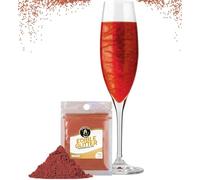 Twinkle my Drink® brillantini commestibili per bevande Rosso Borgogna - glitter commestibili per bevande, cocktail, spumanti e liquori - vegan, insapore - 12 g per oltre 60 bevande