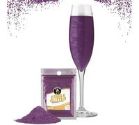 Twinkle my Drink® Glitter commestibile per bevande viola - Decorazione per feste di Halloween viola - Glitter commestibile per spumanti e liquori - vegano, insapore - 12 g per oltre 60 bevande