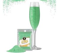 Twinkle my Drink® Glitter commestibili verdi per bevande - decorazione per feste di Halloween - glitter commestibili per spumanti e liquori - vegani, insapori - 12 g per più di 60 bevande