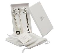 Twinkle Twinkle, set di posate, idea regalo per il battesimo, coltello, forchetta e cucchiaio, argentati