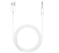 TwinkleHom Cavo di ricarica da CC a USB da 2,5 mm per bacchetta massaggiatore ricaricabile, cavo di ricarica di ricambio con cavo di alimentazione USB-A 5 V 2 A, compatibile con dispositivi da 2,5 mm