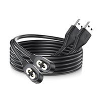 TwinkleHom Cavo di ricarica per AfterShokz Aeropex, Shokz OpenRun/Pro/Mini, OpenComm 2/UC, caricatore magnetico USB-A da 100 cm con protezione, confezione da 2 pezzi, nero